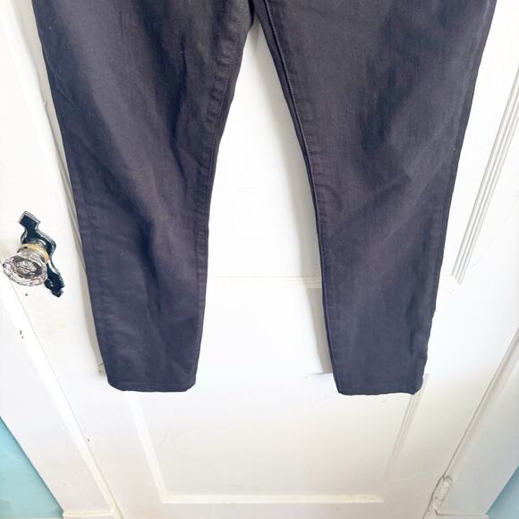 FRAME Ali High Rise Ankle Skinny Jeans Noir Black Classic Stretch Size 27 - Picture 5 of 12